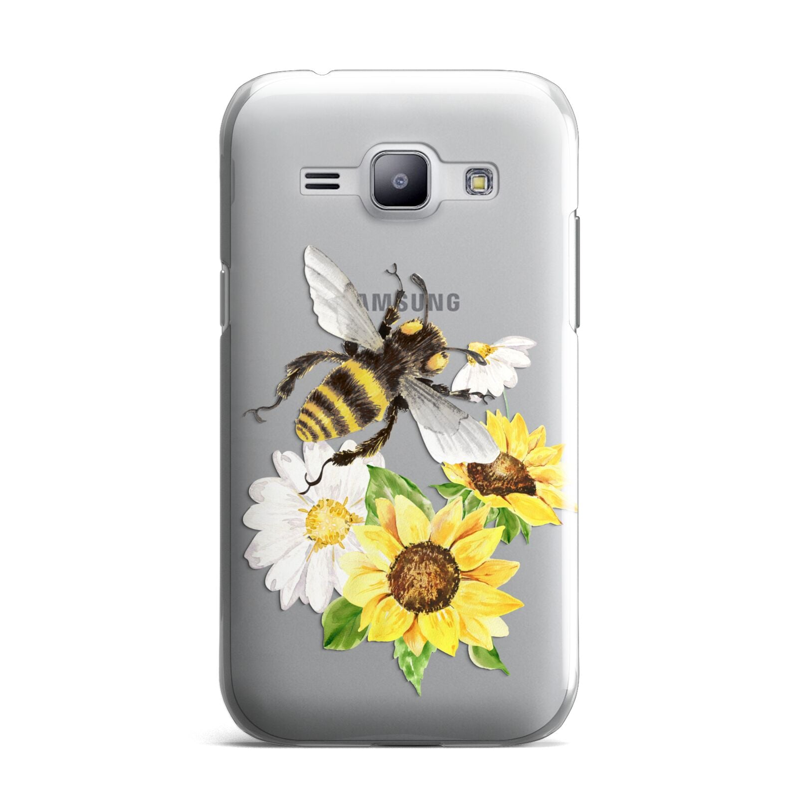 Watercolour Bee and Sunflowers Samsung Galaxy J1 2015 Case