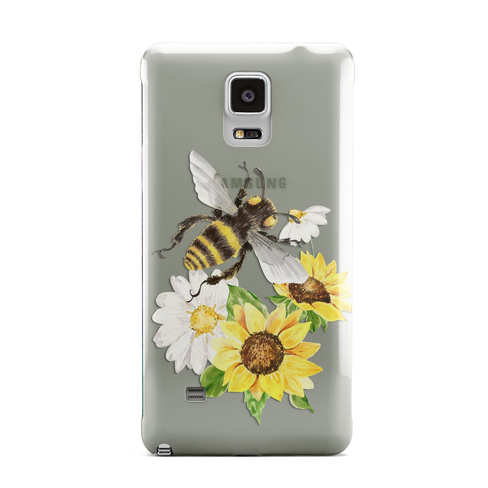 Watercolour Bee and Sunflowers Samsung Galaxy Note 4 Case