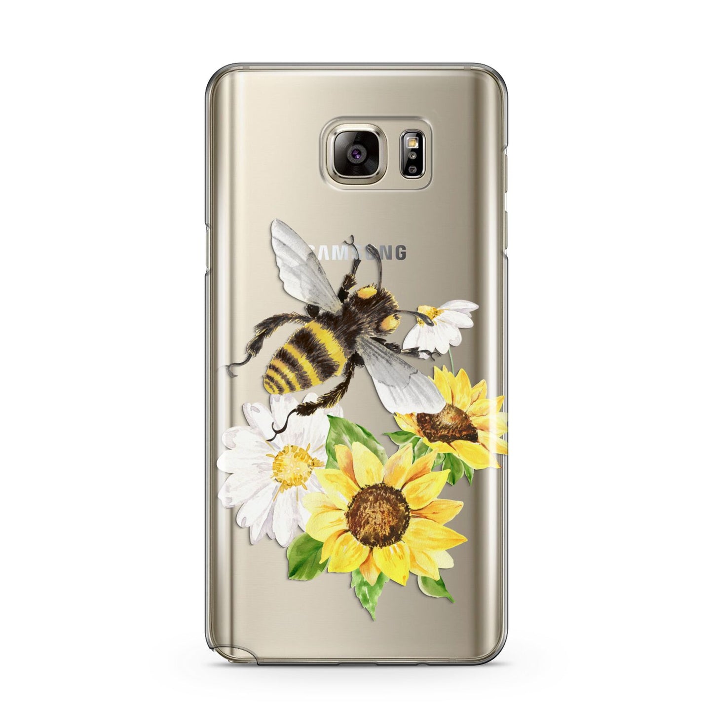 Watercolour Bee and Sunflowers Samsung Galaxy Note 5 Case