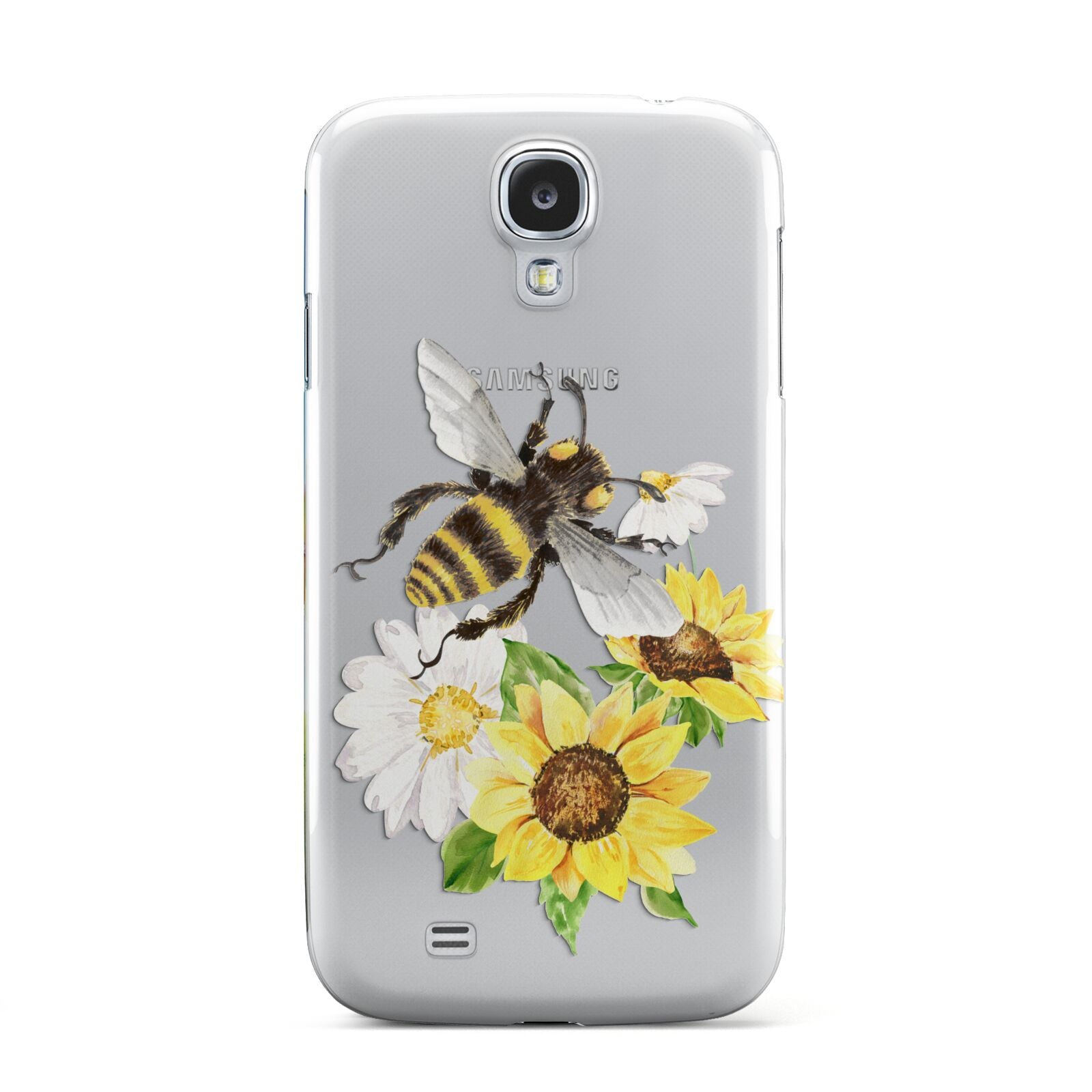 Watercolour Bee and Sunflowers Samsung Galaxy S4 Case