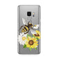 Watercolour Bee and Sunflowers Samsung Galaxy S9 Case