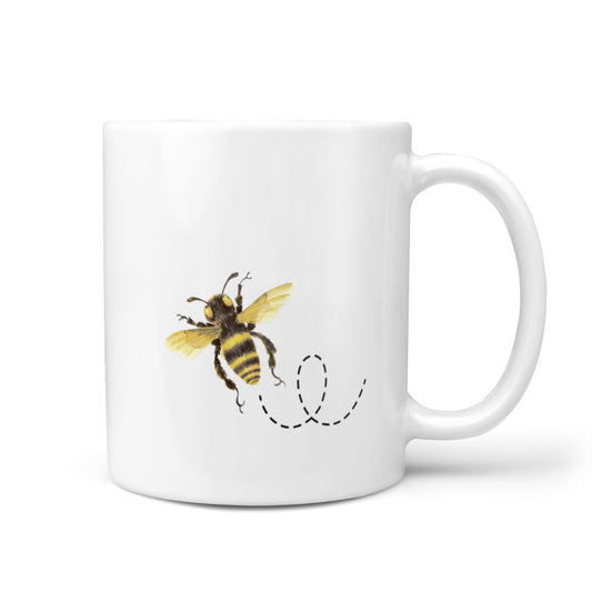 Watercolour Bee with Name 10oz Mug