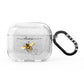 Watercolour Bee with Name AirPods Glitter Case 3rd Gen