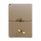 Watercolour Bee with Name Apple iPad Gold Case