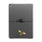 Watercolour Bee with Name Apple iPad Grey Case