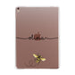 Watercolour Bee with Name Apple iPad Rose Gold Case