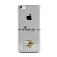 Watercolour Bee with Name Apple iPhone 5c Case
