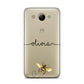 Watercolour Bee with Name Huawei Y3 2017