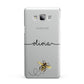 Watercolour Bee with Name Samsung Galaxy A7 2015 Case