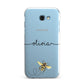 Watercolour Bee with Name Samsung Galaxy A7 2017 Case
