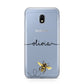 Watercolour Bee with Name Samsung Galaxy J3 2017 Case