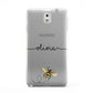 Watercolour Bee with Name Samsung Galaxy Note 3 Case
