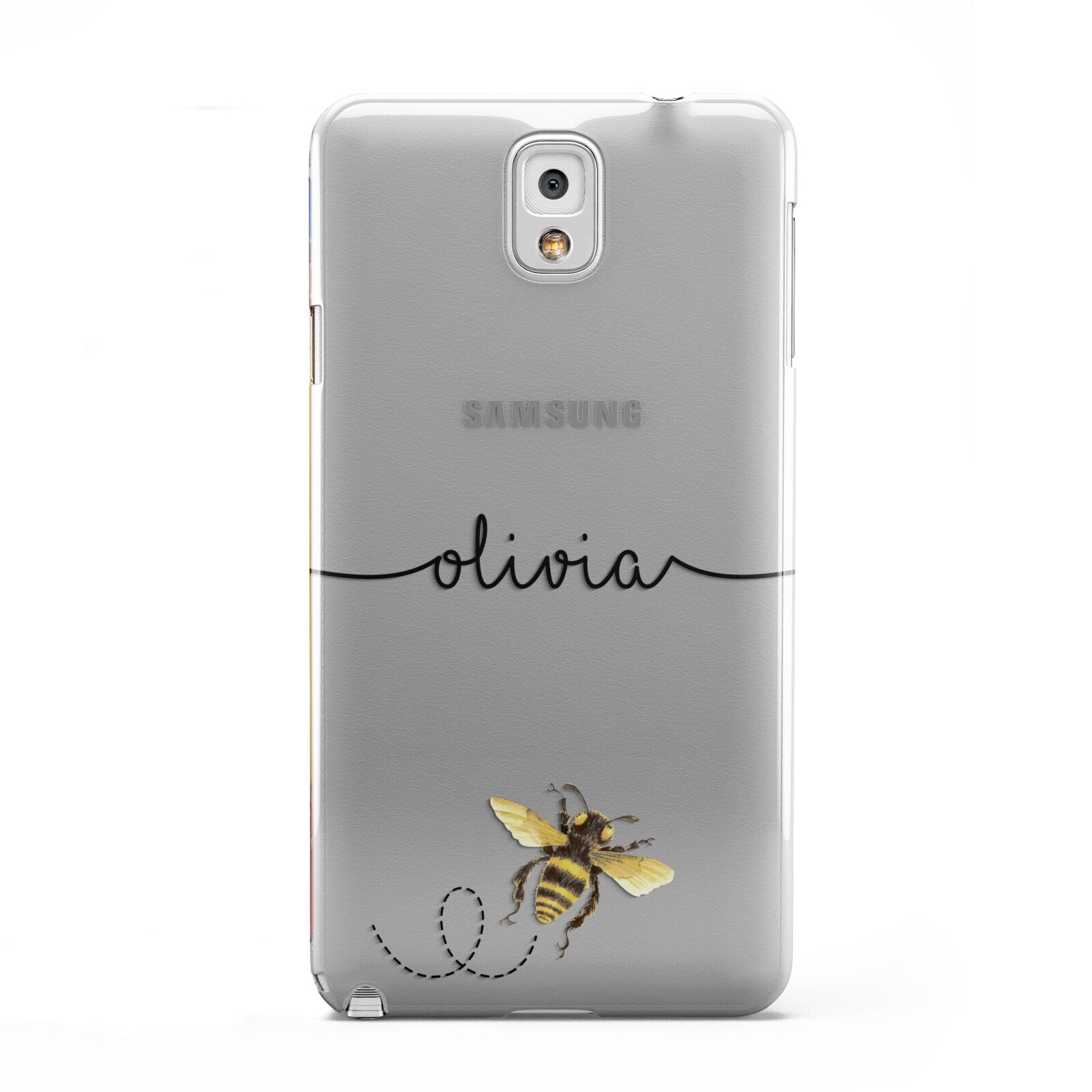 Watercolour Bee with Name Samsung Galaxy Note 3 Case