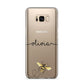 Watercolour Bee with Name Samsung Galaxy S8 Plus Case