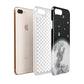 Watercolour Close up Moon with Name Apple iPhone 7 8 Plus 3D Tough Case Expanded View