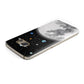 Watercolour Close up Moon with Name Samsung Galaxy Case Top Cutout