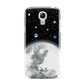 Watercolour Close up Moon with Name Samsung Galaxy S4 Mini Case
