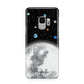 Watercolour Close up Moon with Name Samsung Galaxy S9 Case
