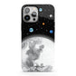 Watercolour Close up Moon with Name iPhone 13 Pro Max Full Wrap 3D Tough Case