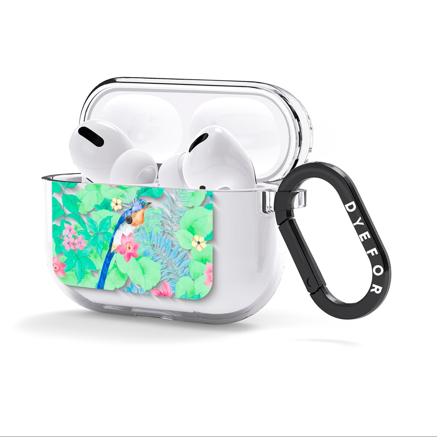 Watercolour Floral AirPods Clear Case 3rd Gen Side Image