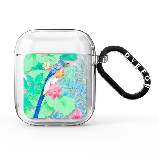 Watercolour Floral AirPods Clear Case