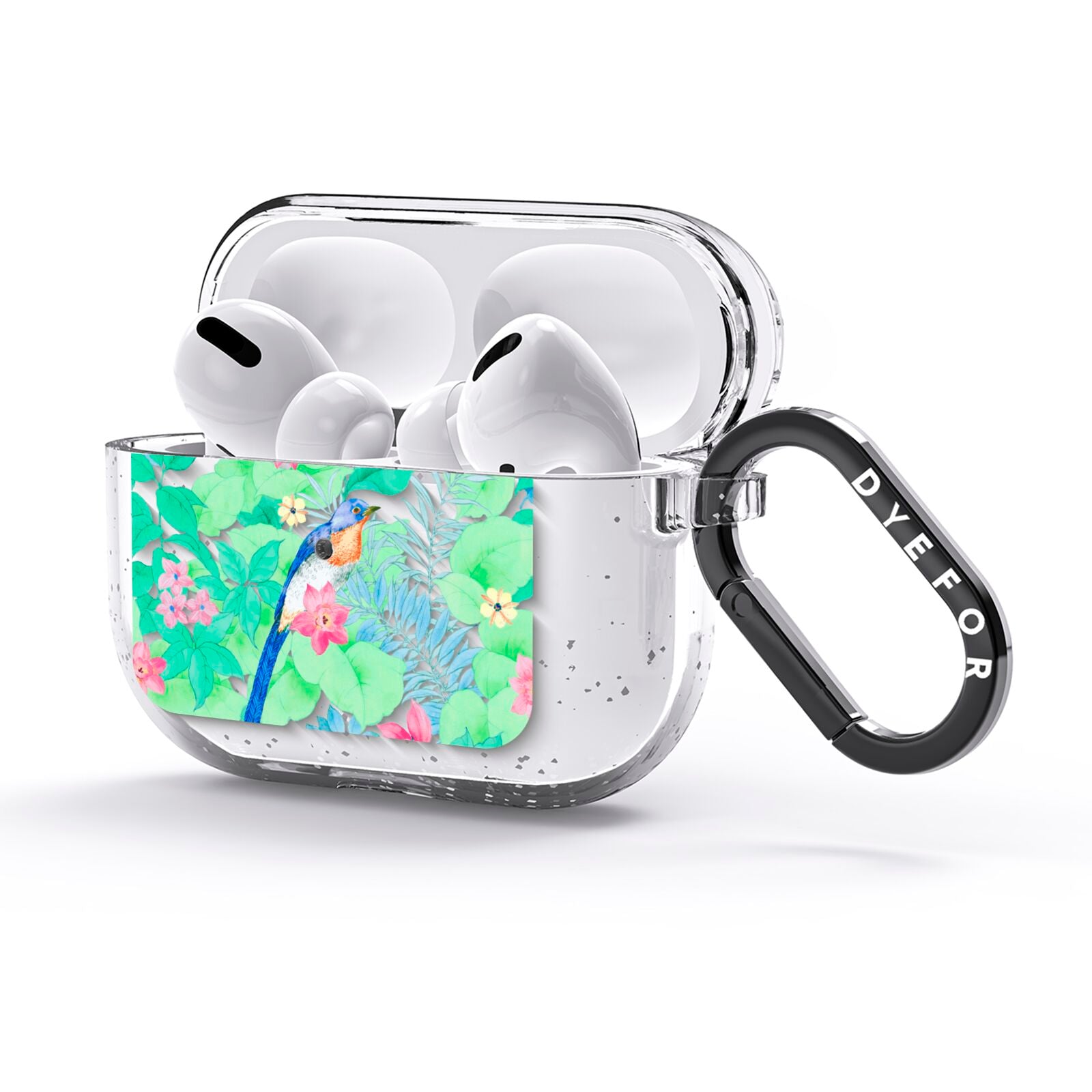 Watercolour Floral AirPods Glitter Case 3rd Gen Side Image