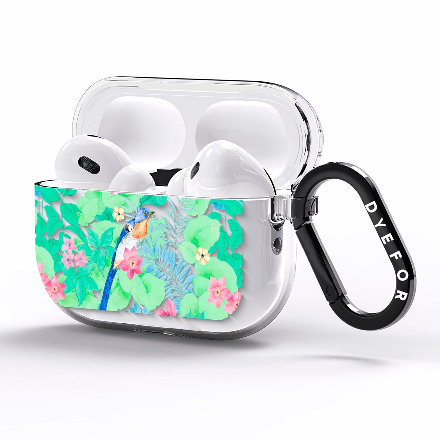 Watercolour Floral AirPods Pro Clear Case Side Image
