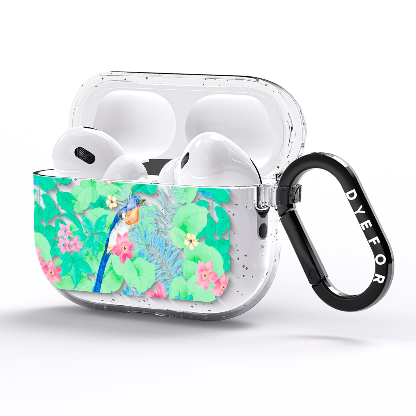 Watercolour Floral AirPods Pro Glitter Case Side Image