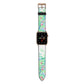 Watercolour Floral Apple Watch Strap with Gold Hardware