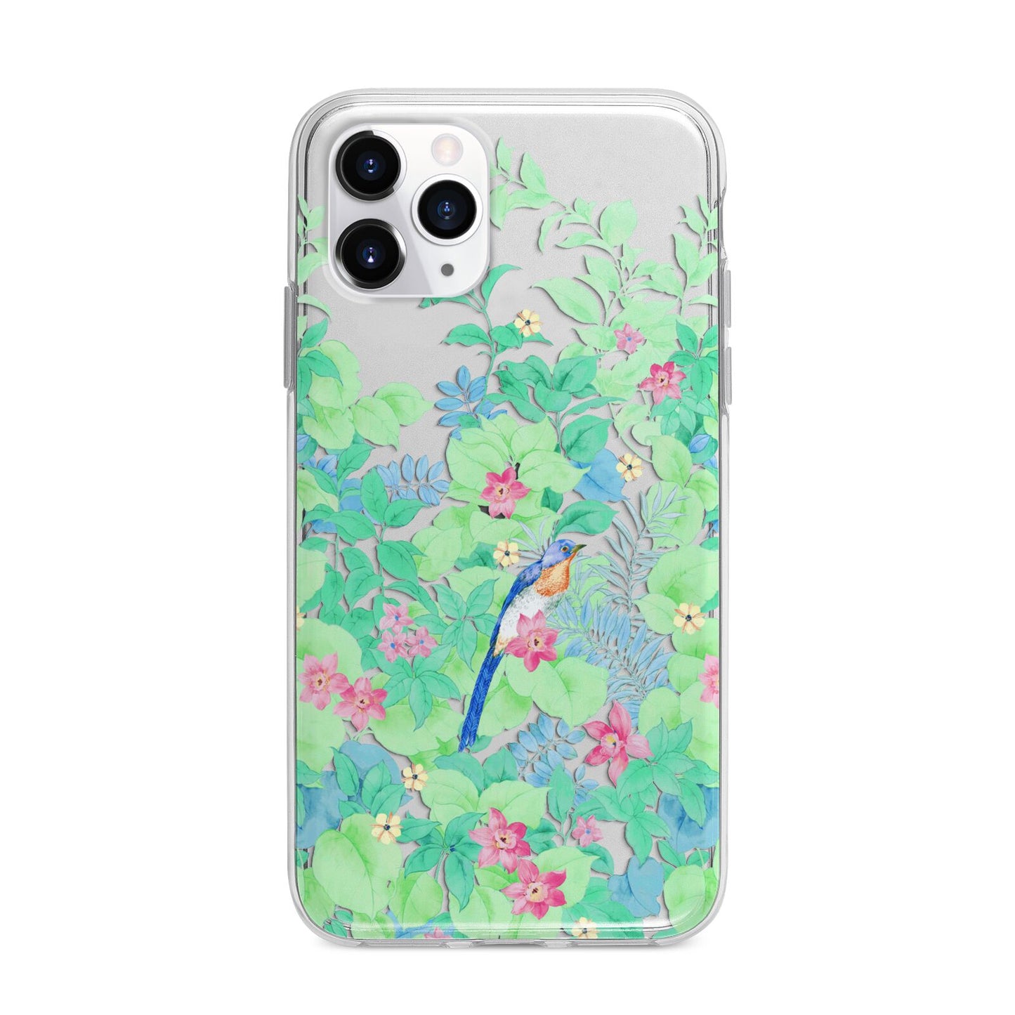 Watercolour Floral Apple iPhone 11 Pro in Silver with Bumper Case