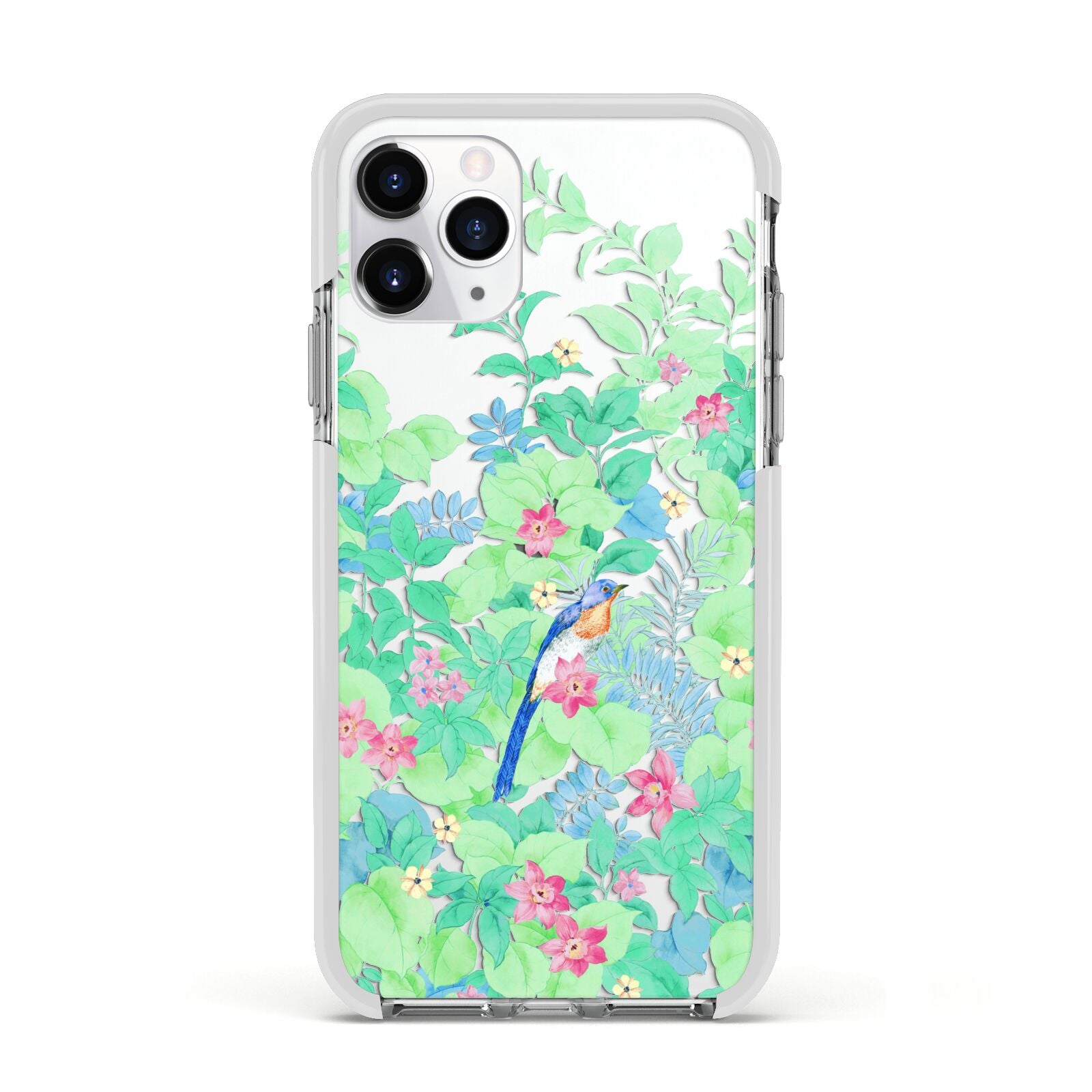 Watercolour Floral Apple iPhone 11 Pro in Silver with White Impact Case