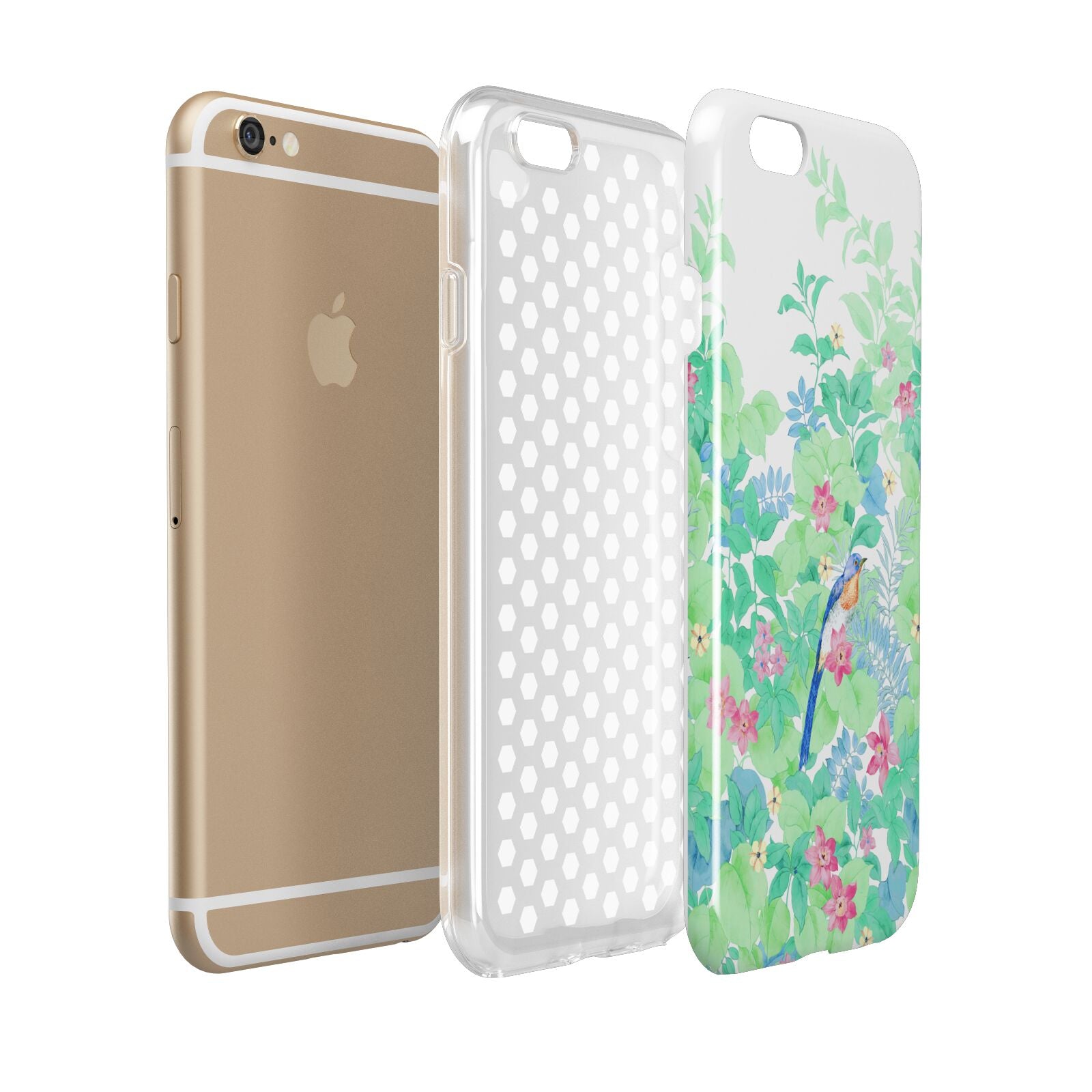 Watercolour Floral Apple iPhone 6 3D Tough Case Expanded view