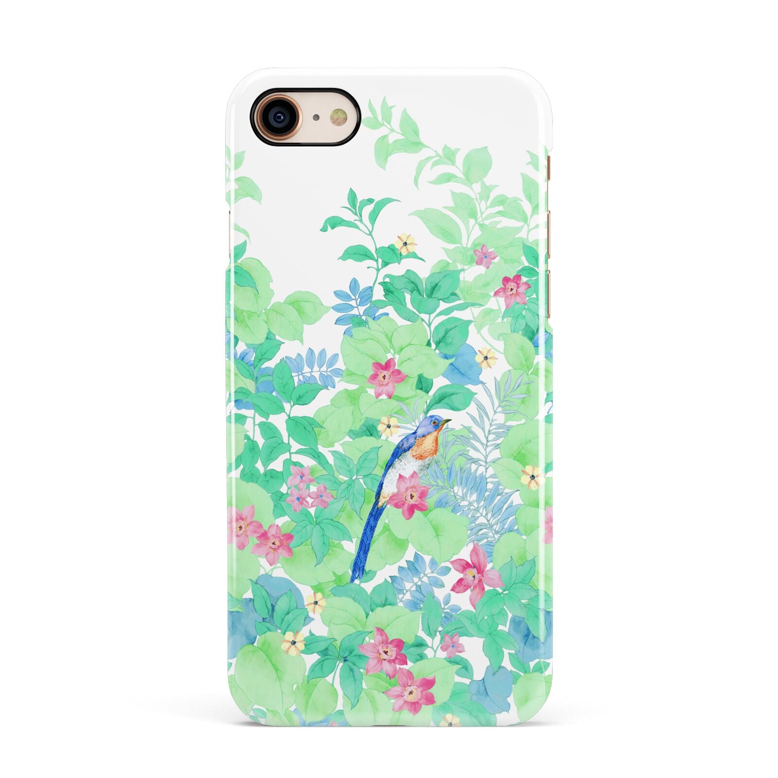 Watercolour Floral Apple iPhone 7 8 3D Snap Case
