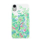 Watercolour Floral Apple iPhone XR White 3D Snap Case