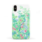 Watercolour Floral Apple iPhone XS 3D Tough