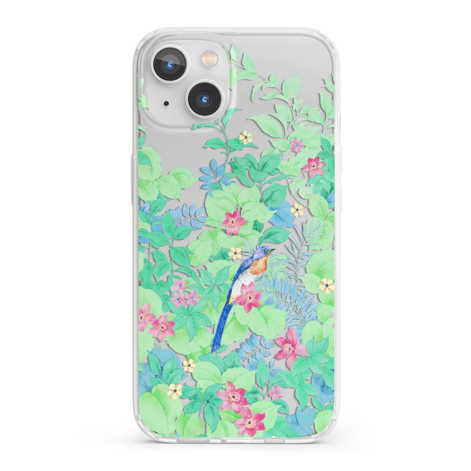 Watercolour Floral iPhone 13 Clear Bumper Case