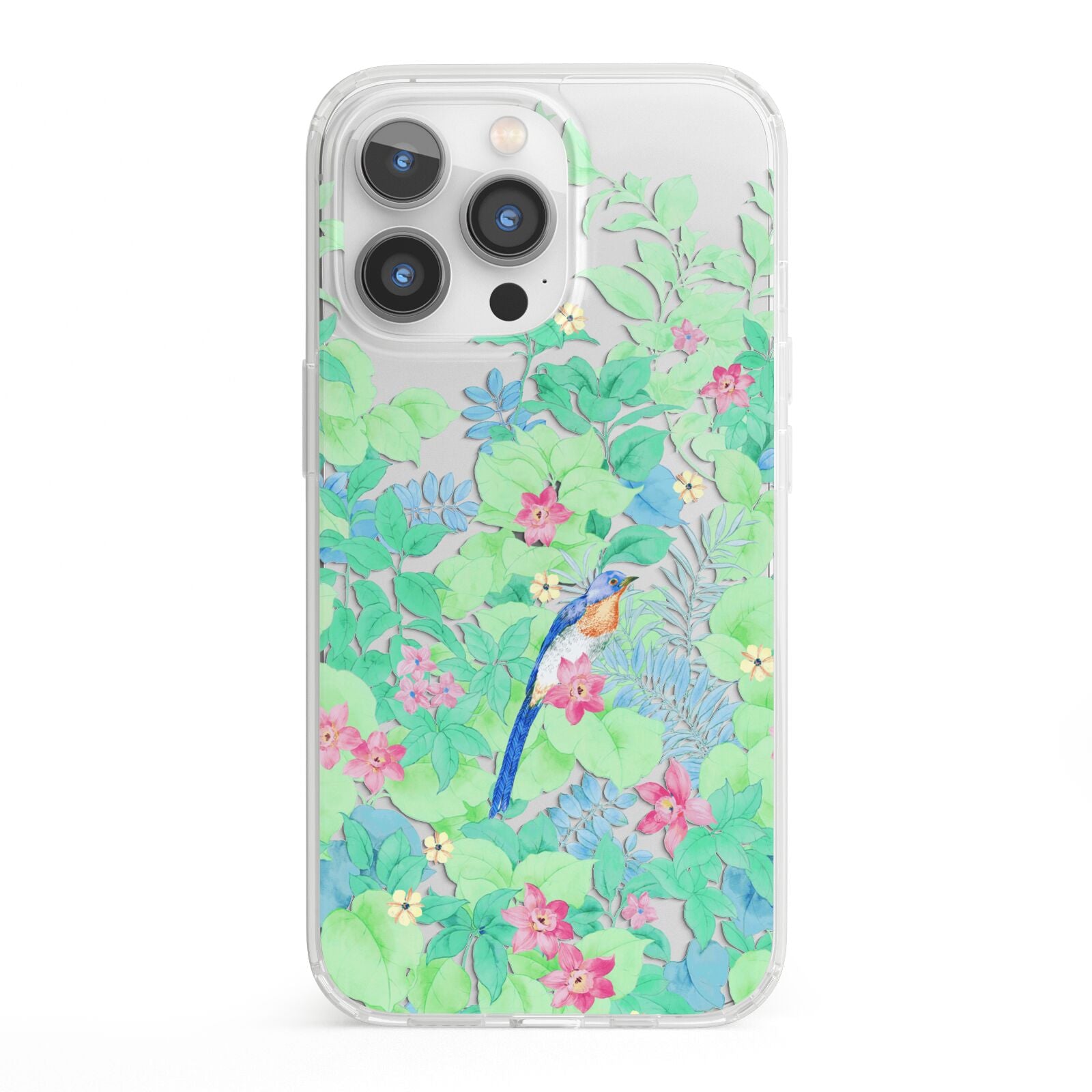 Watercolour Floral iPhone 13 Pro Clear Bumper Case