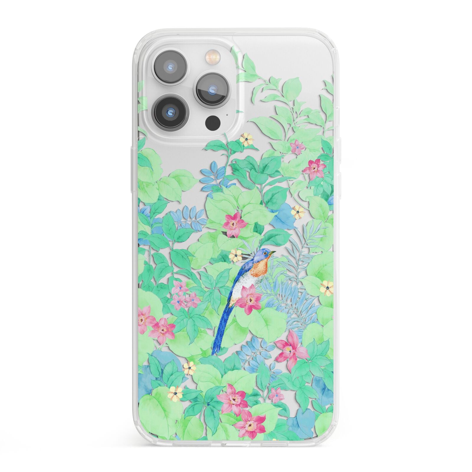 Watercolour Floral iPhone 13 Pro Max Clear Bumper Case