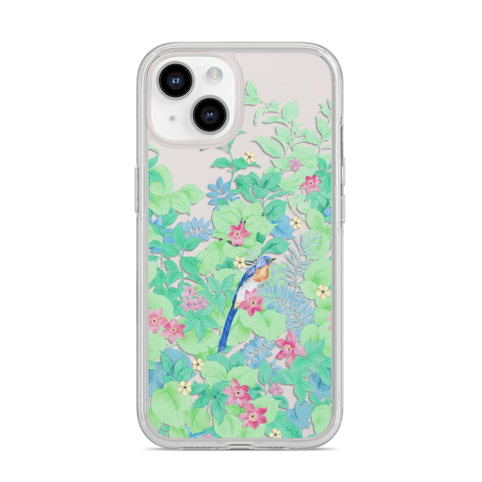 Watercolour Floral iPhone 14 Clear Tough Case Starlight