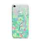 Watercolour Floral iPhone 7 Bumper Case on Silver iPhone