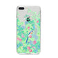 Watercolour Floral iPhone 8 Plus Bumper Case on Silver iPhone