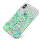 Watercolour Floral iPhone X Bumper Case on Silver iPhone