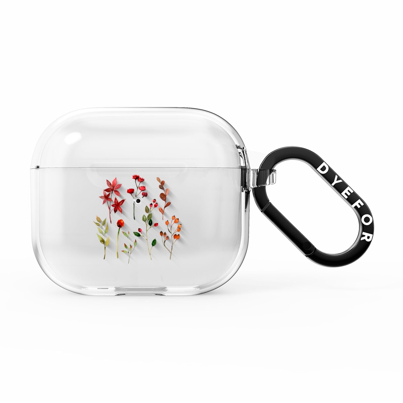 Watercolour Flowers and Foliage AirPods Clear Case 3rd Gen
