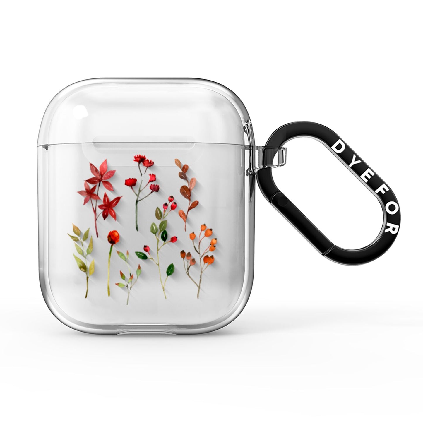Watercolour Flowers and Foliage AirPods Clear Case