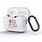Watercolour Flowers and Foliage AirPods Pro Clear Case Side Image