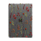 Watercolour Flowers and Foliage Apple iPad Grey Case