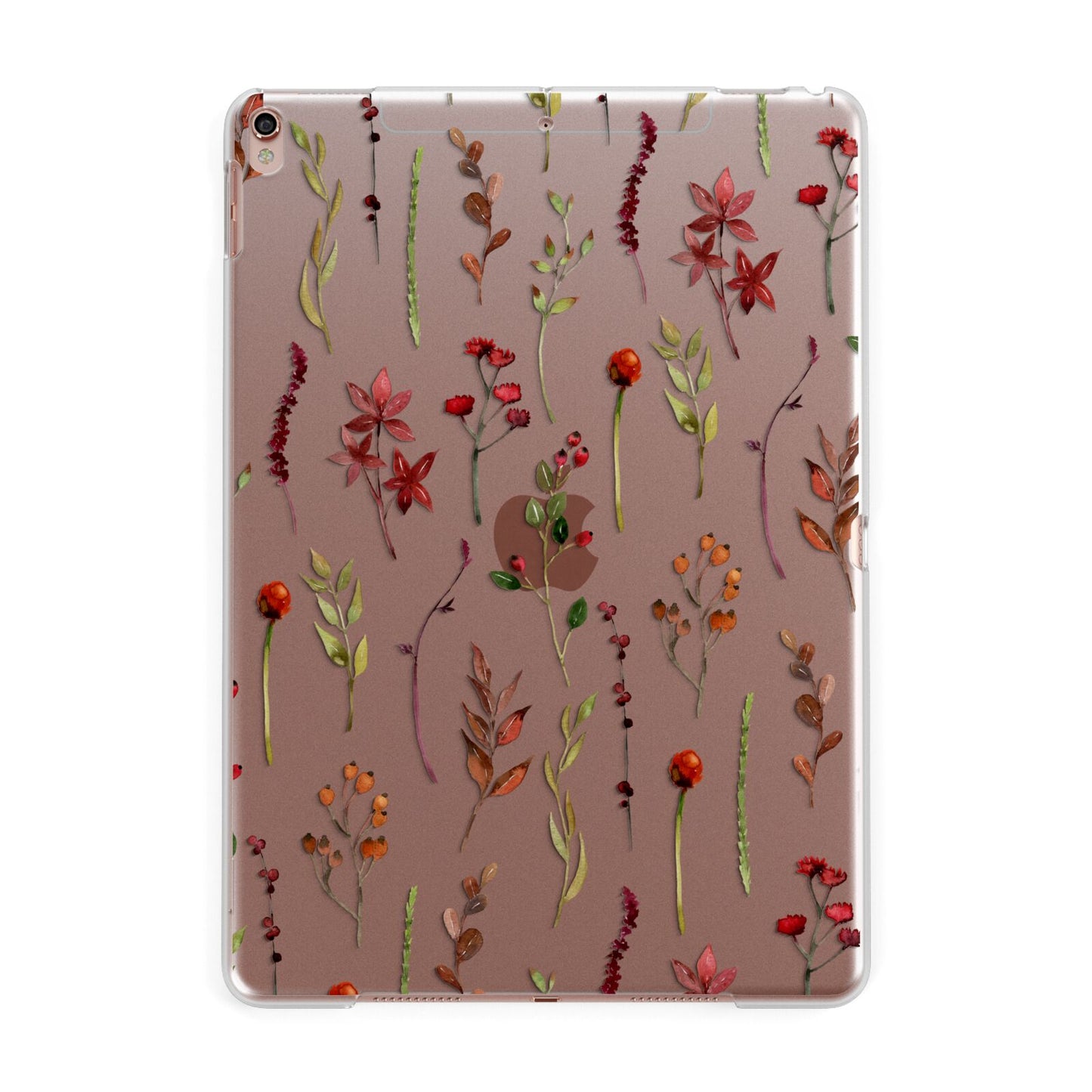 Watercolour Flowers and Foliage Apple iPad Rose Gold Case