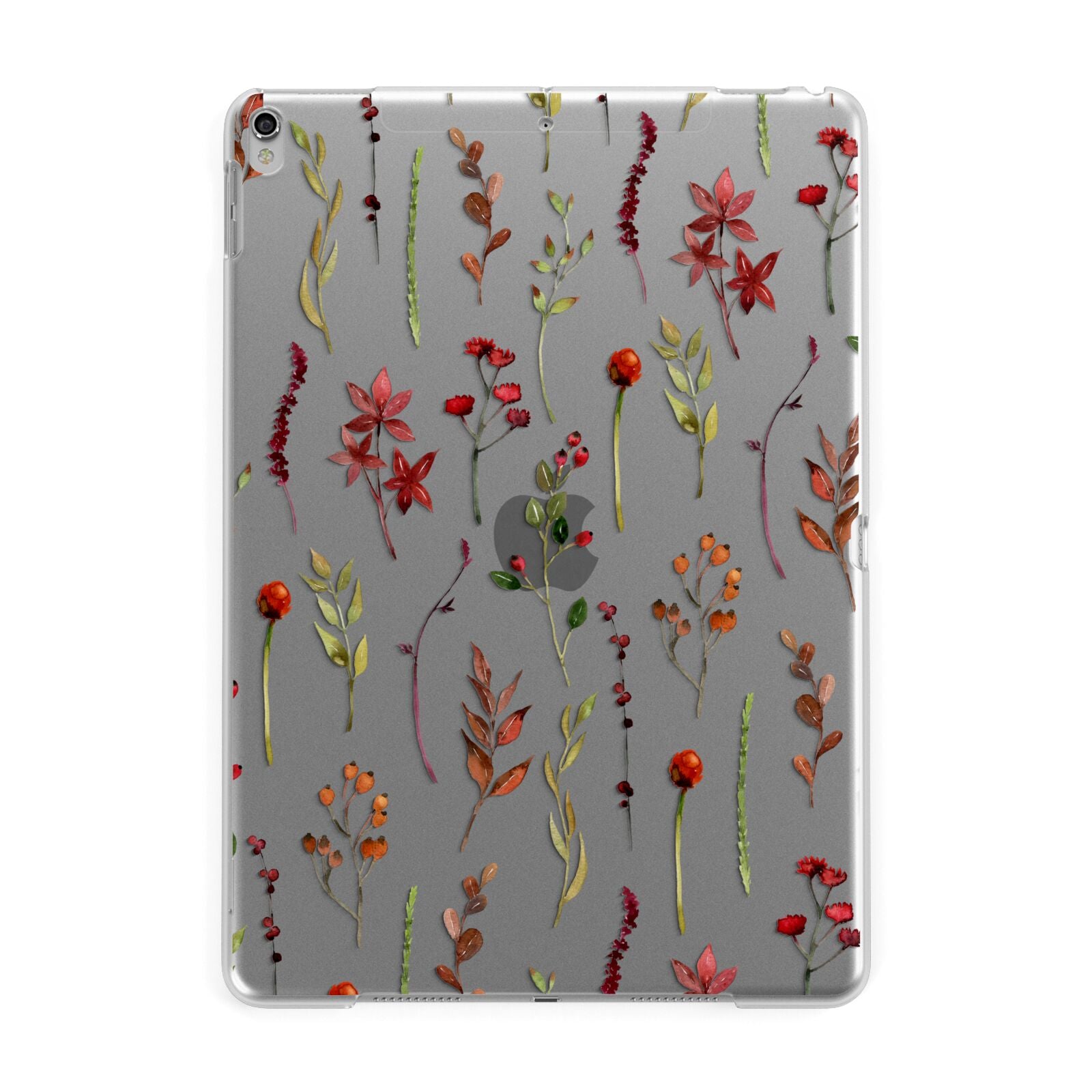 Watercolour Flowers and Foliage Apple iPad Silver Case
