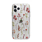 Watercolour Flowers and Foliage Apple iPhone 11 Pro Max in Silver with Bumper Case