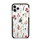 Watercolour Flowers and Foliage Apple iPhone 11 Pro in Silver with Black Impact Case